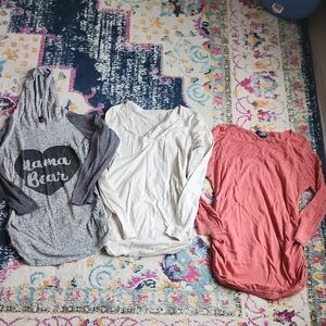 3 Maternity Tops Medium